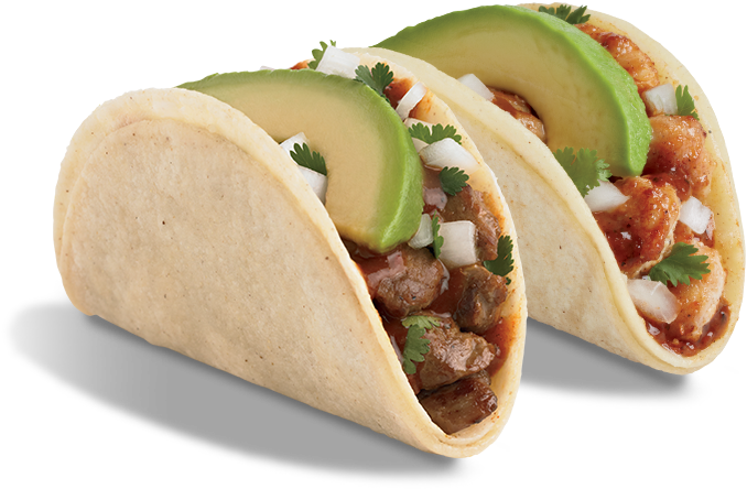 Taco Clipart Shredded Lettuce - Del Taco Steak Taco (860x480), Png Download