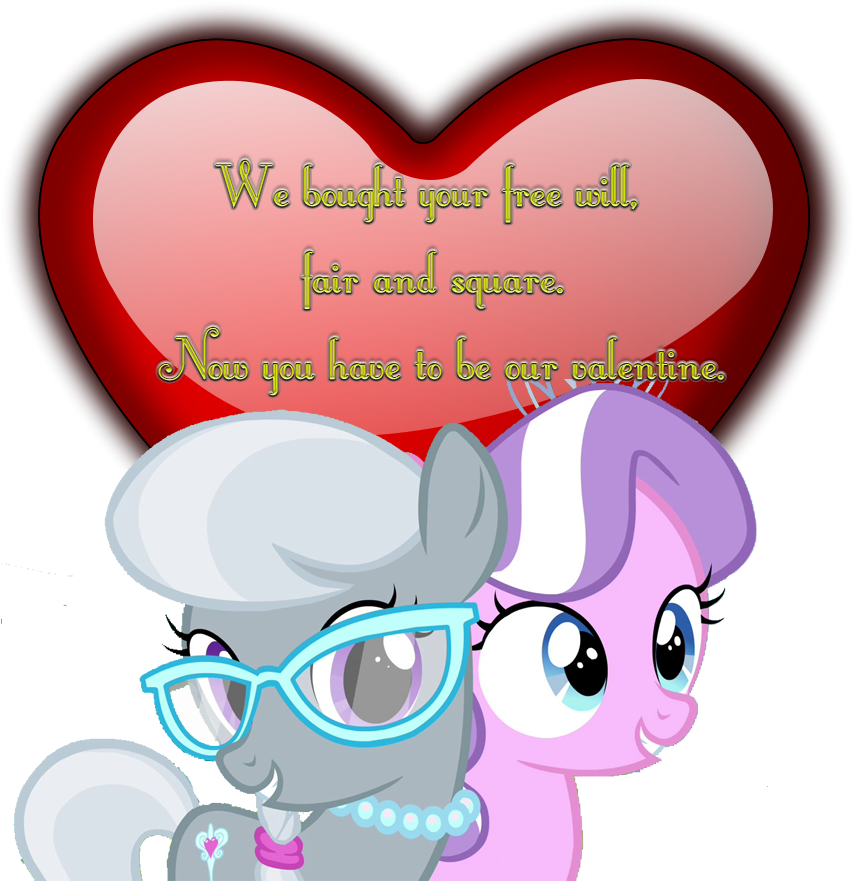 Diamond Tiara, Heart, Safe, Silver Spoon, Simple, Simple - My Little Pony: Friendship Is Magic (892x900), Png Download
