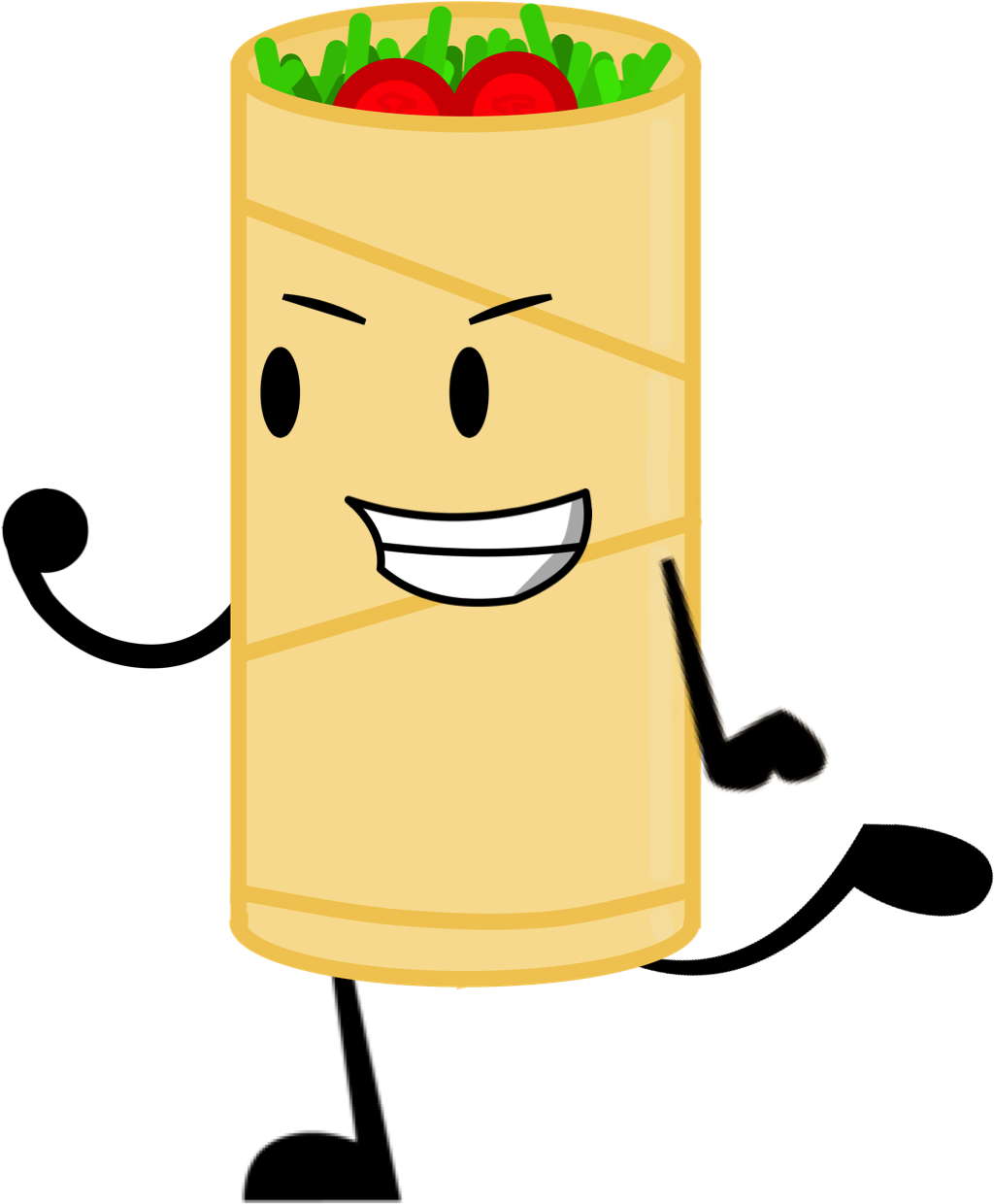 Tacos Clipart Burito - Burrito Cartoon Png (1035x1299), Png Download