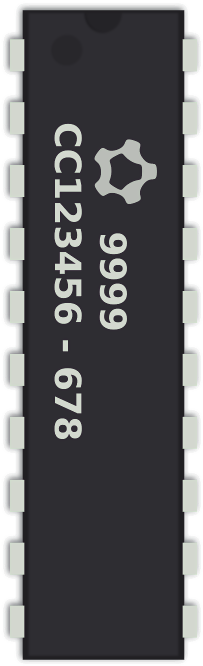 General 20 Pin Integrated Circuit - Shuvo (321x800), Png Download