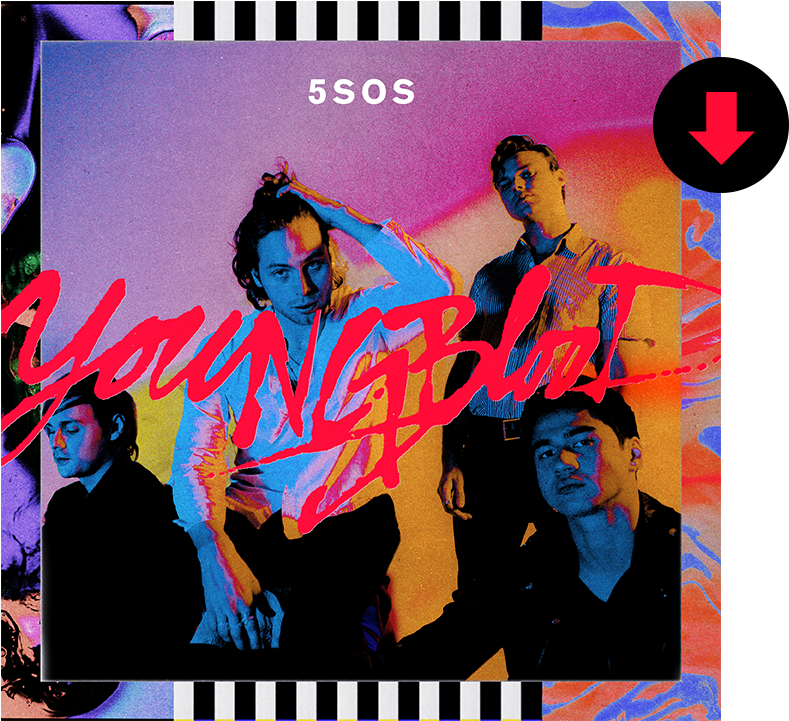 Double Tap To Zoom - 5 Seconds Of Summer Youngblood (1000x1000), Png Download