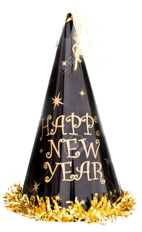 Happy New Year Hat Png (480x782), Png Download