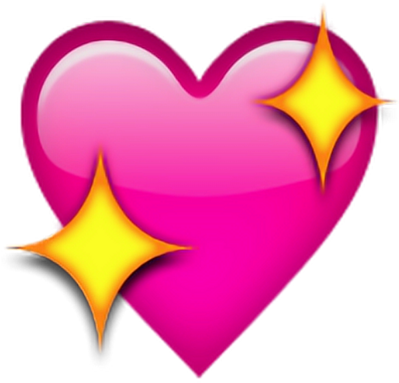 Sticker Enjoy Heart Iphone Heart Sparkles Shimmer Shine - Corazon Con Brillo Emoji (1024x1024), Png Download