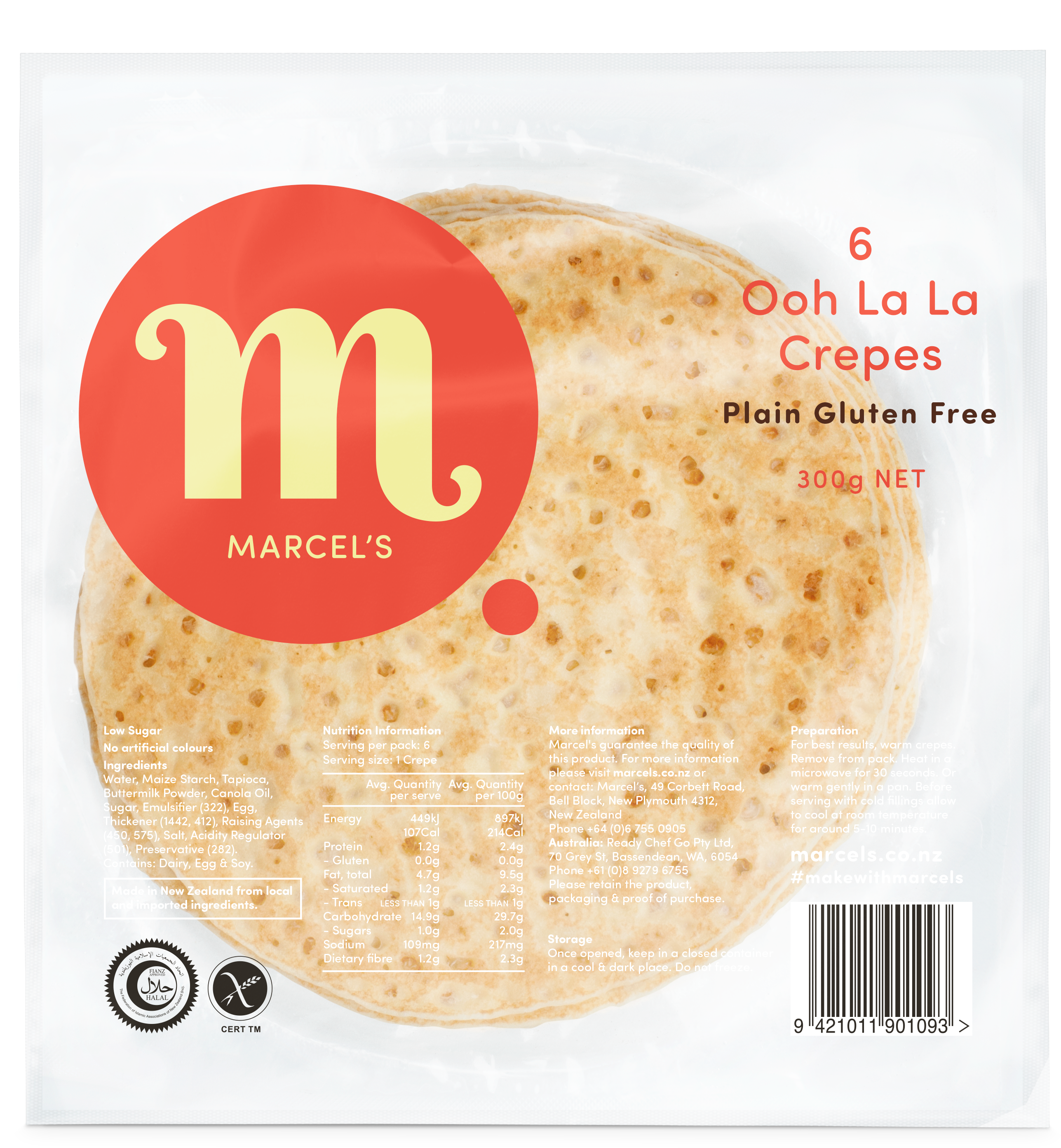 Ooh La La Crepes Plain Gluten Free - Gluten-free Diet (2848x4288), Png Download
