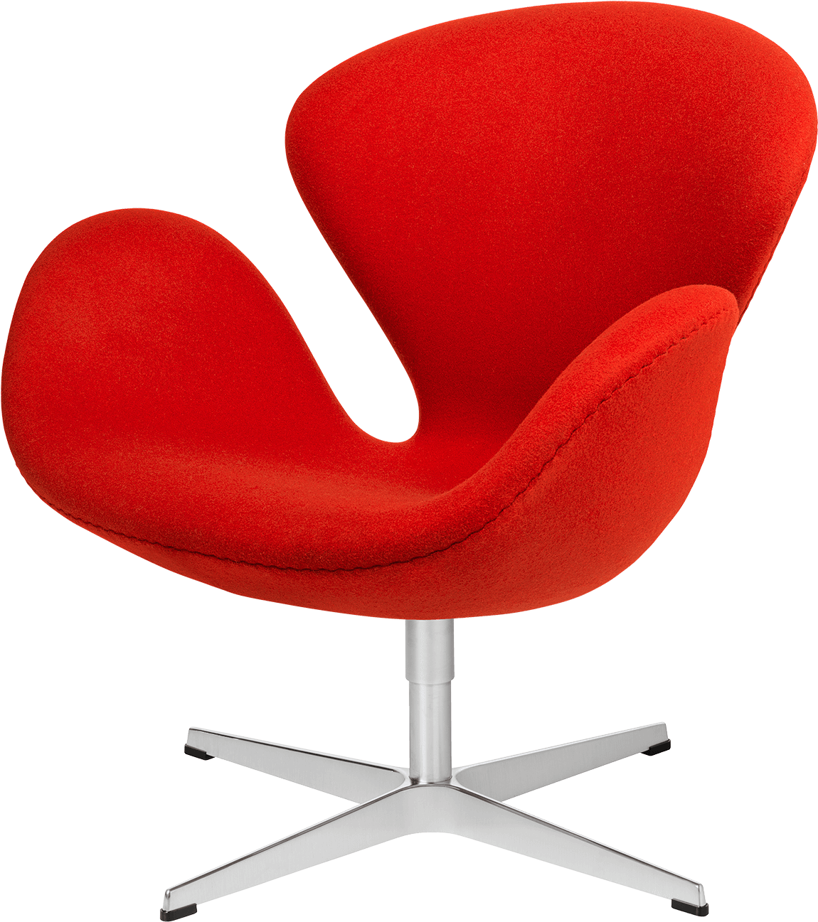 Swan Divina Red Fabric - Arne Jacobsen Swan Chair Elegance Leather (1600x1840), Png Download