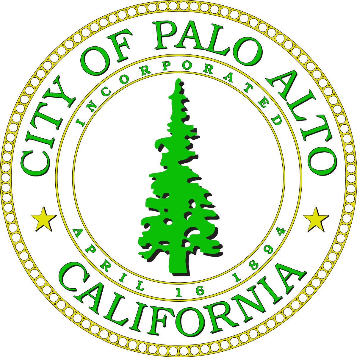 Of Palo Alto - Seal Of Palo Alto (1200x1200), Png Download