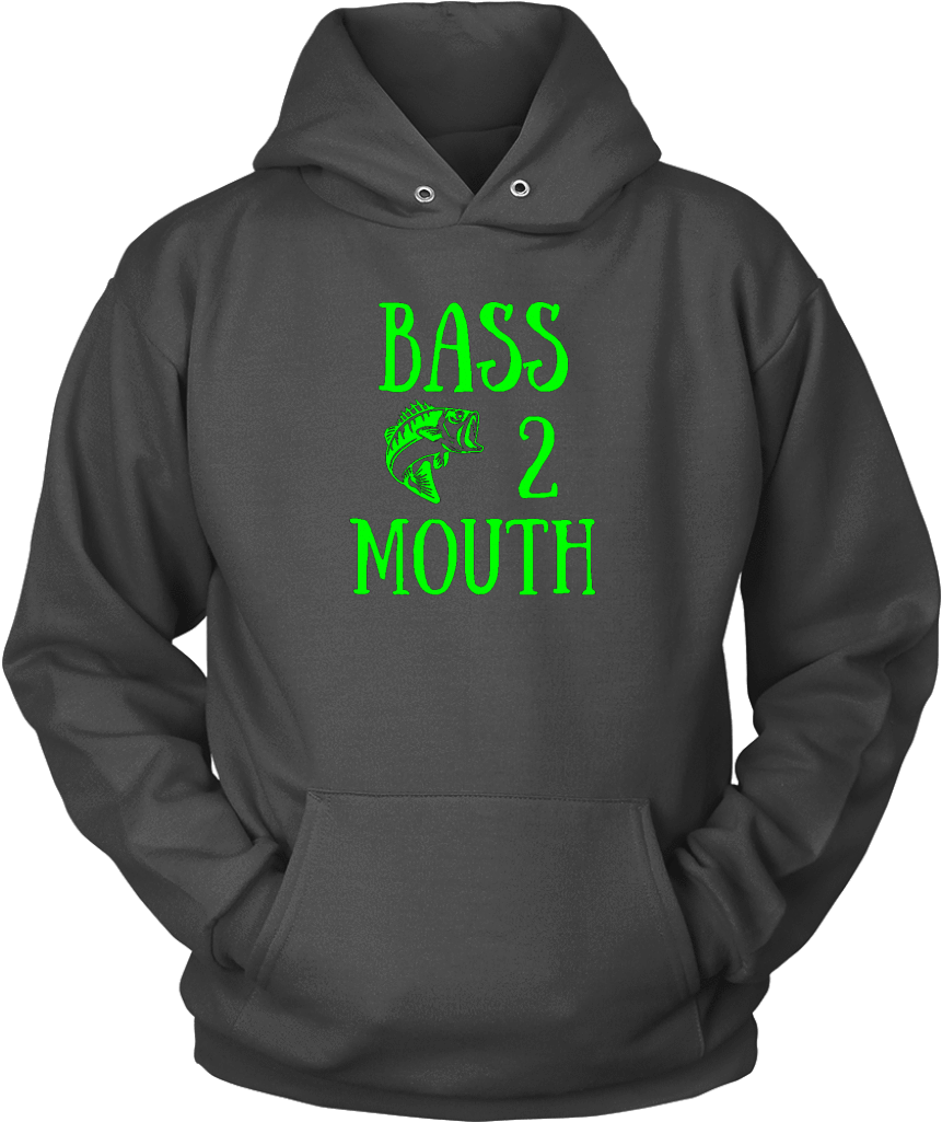 Bass 2 Mouth Men's Funny Bass Fishing Hoodies - Shopcool Scary Face Halloween 2017 Hoodie Sweatshirt (1024x1024), Png Download