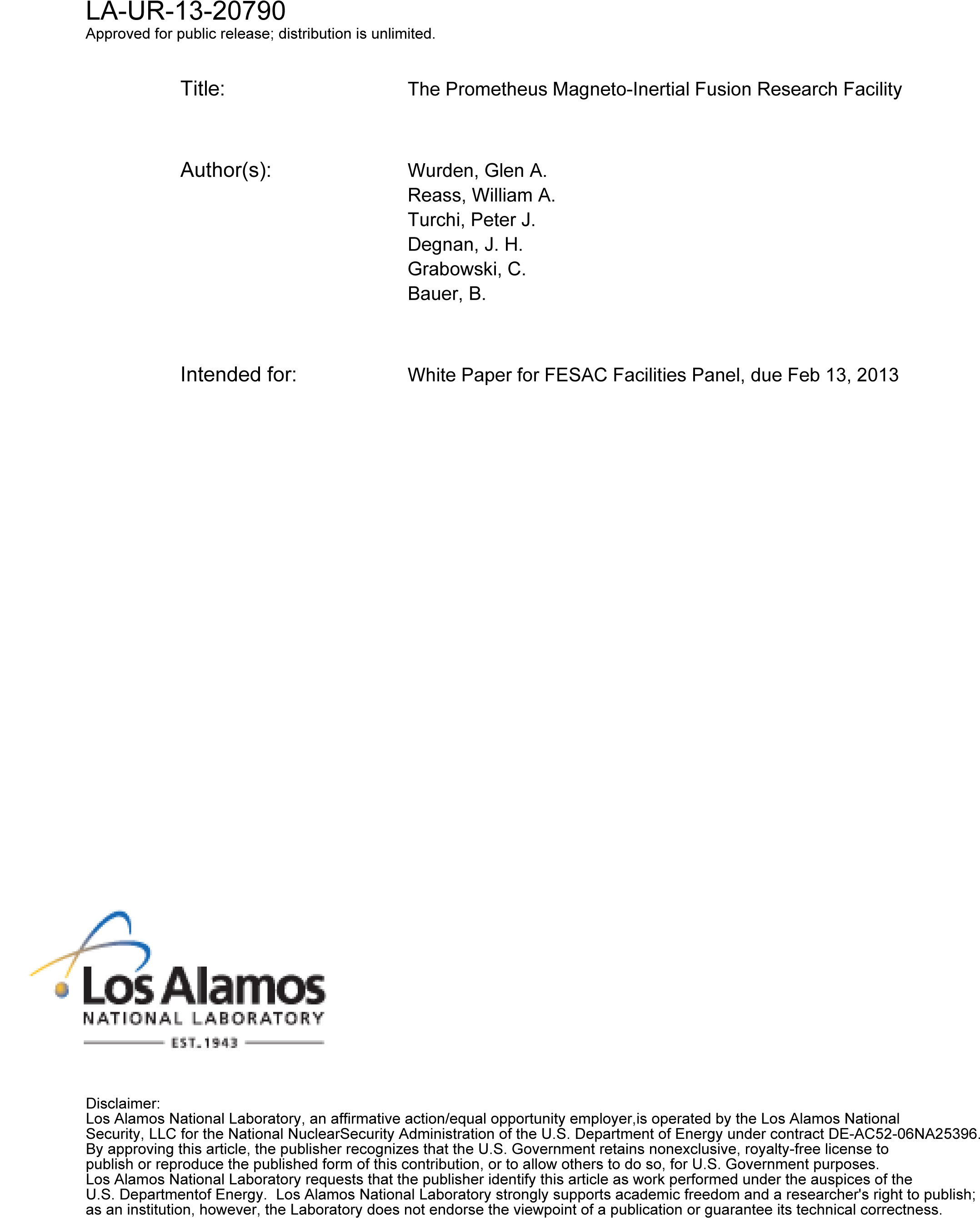 The Prometheus Magneto-inertial Fusion Research Facility - Alamos National Laboratory (2229x2716), Png Download