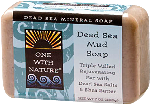 One With Nature - One With Nature Dead Sea Mineral Dead Sea Mud Soap (618x800), Png Download