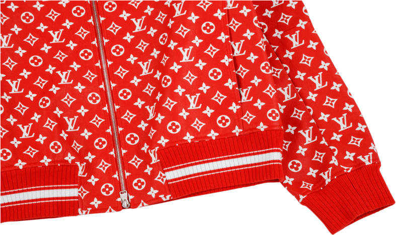 Supreme X Louis Vuitton Leather Blouson - Louis Vuitton Black Monogram Multicolore Alma Bag (800x480), Png Download