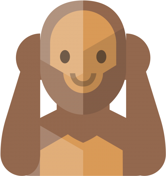 Monkey Hear No Evil Emoji - Emoji (866x650), Png Download