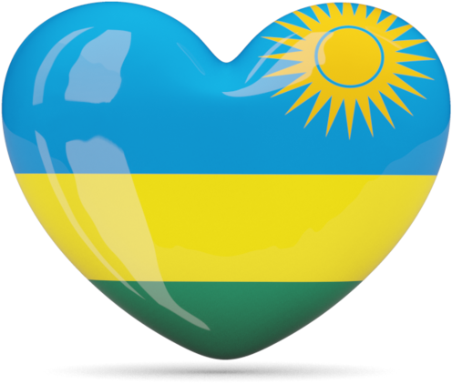 Rwanda Flag Icon, Illustration, Png Format, Tattoo - Rwanda Heart (640x480), Png Download