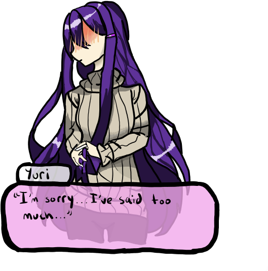 Yuri Ddlc - Art (960x720), Png Download