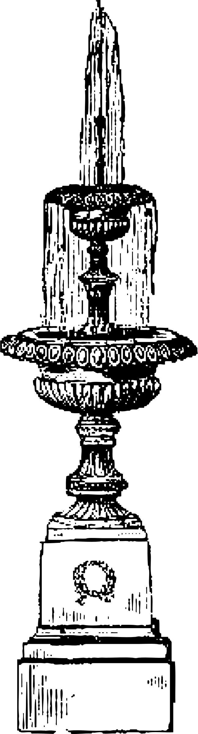 Fountain Png (648x2400), Png Download