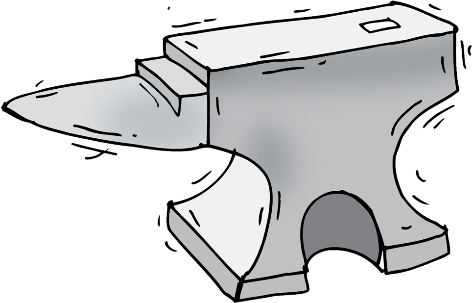 Anvil - Sketch (1000x1000), Png Download