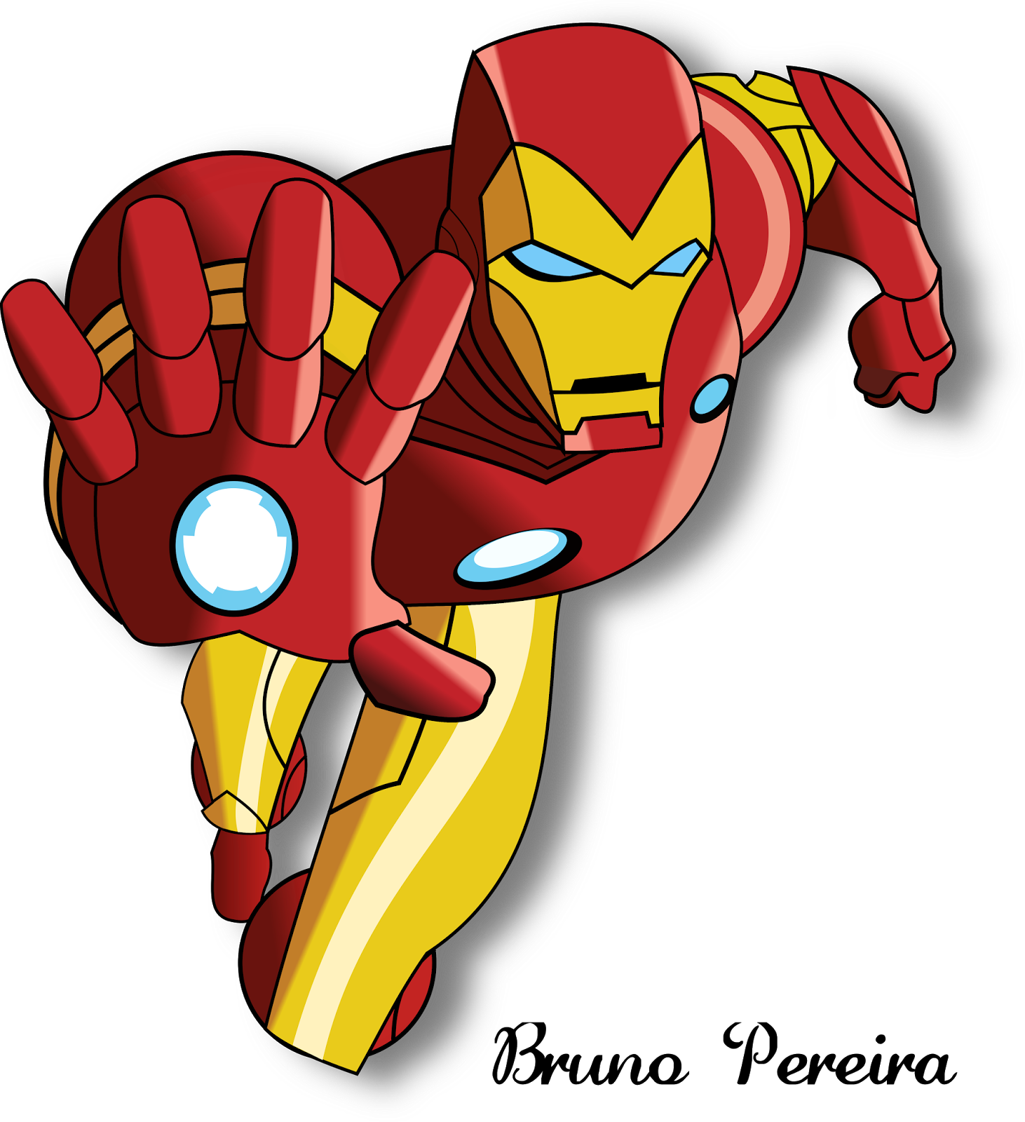 Desenho Homem De Ferro Png - Iron Man Clipart Png (1462x1600), Png Download