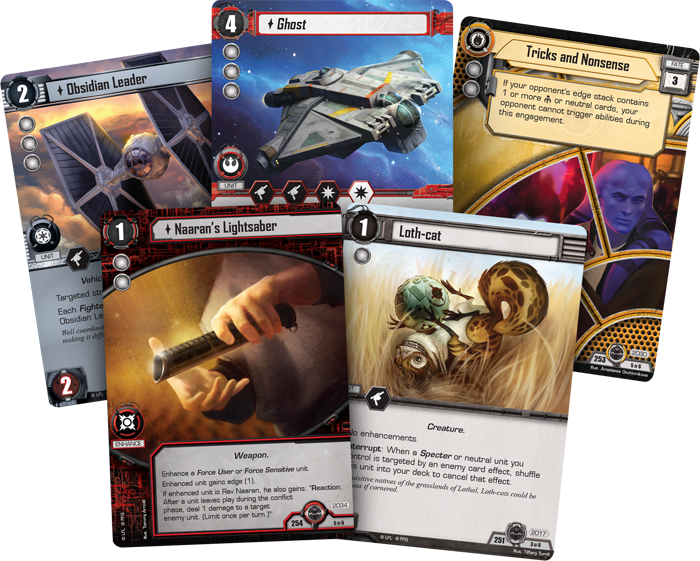 With This Expansion You'll Get Hera, Ezra, The Ghost, - Star Wars Lcg Technological Terror Force Expansion (700x561), Png Download