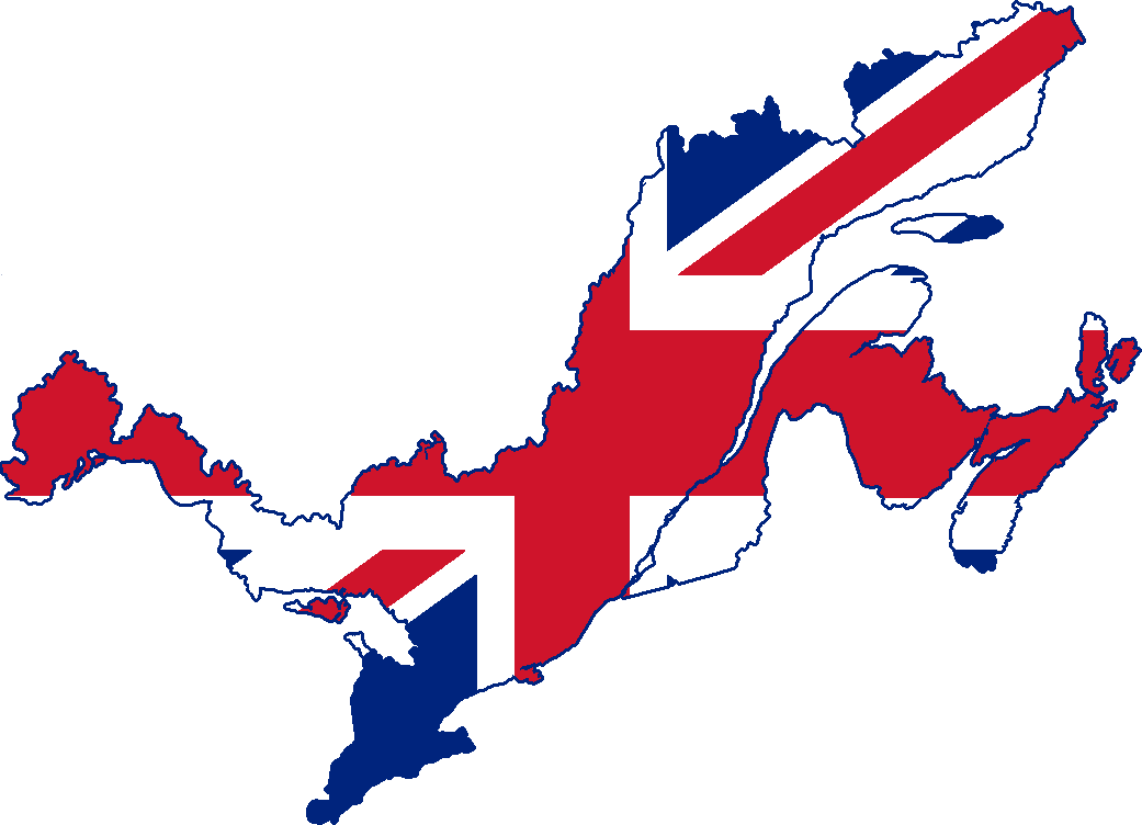 Flag Map Of Canada - Flag Of Canada 1867 (1041x752), Png Download