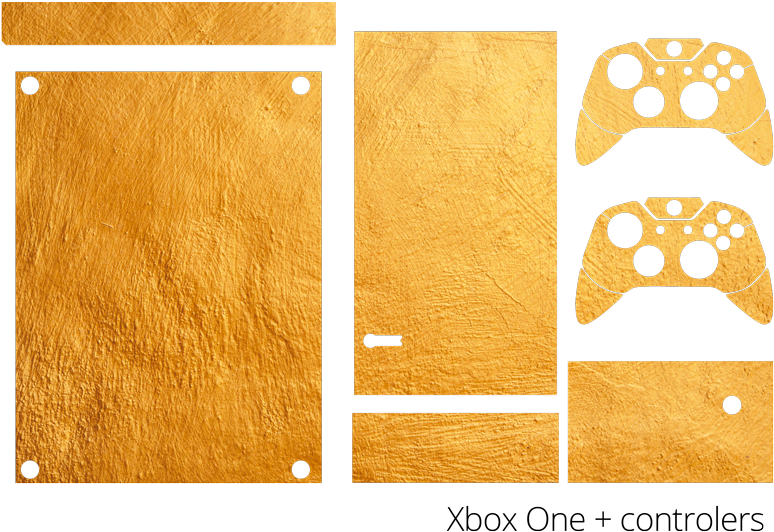 Golden Texture Xbox Skin Sticker - Allies By Richard Harding Davis (800x566), Png Download