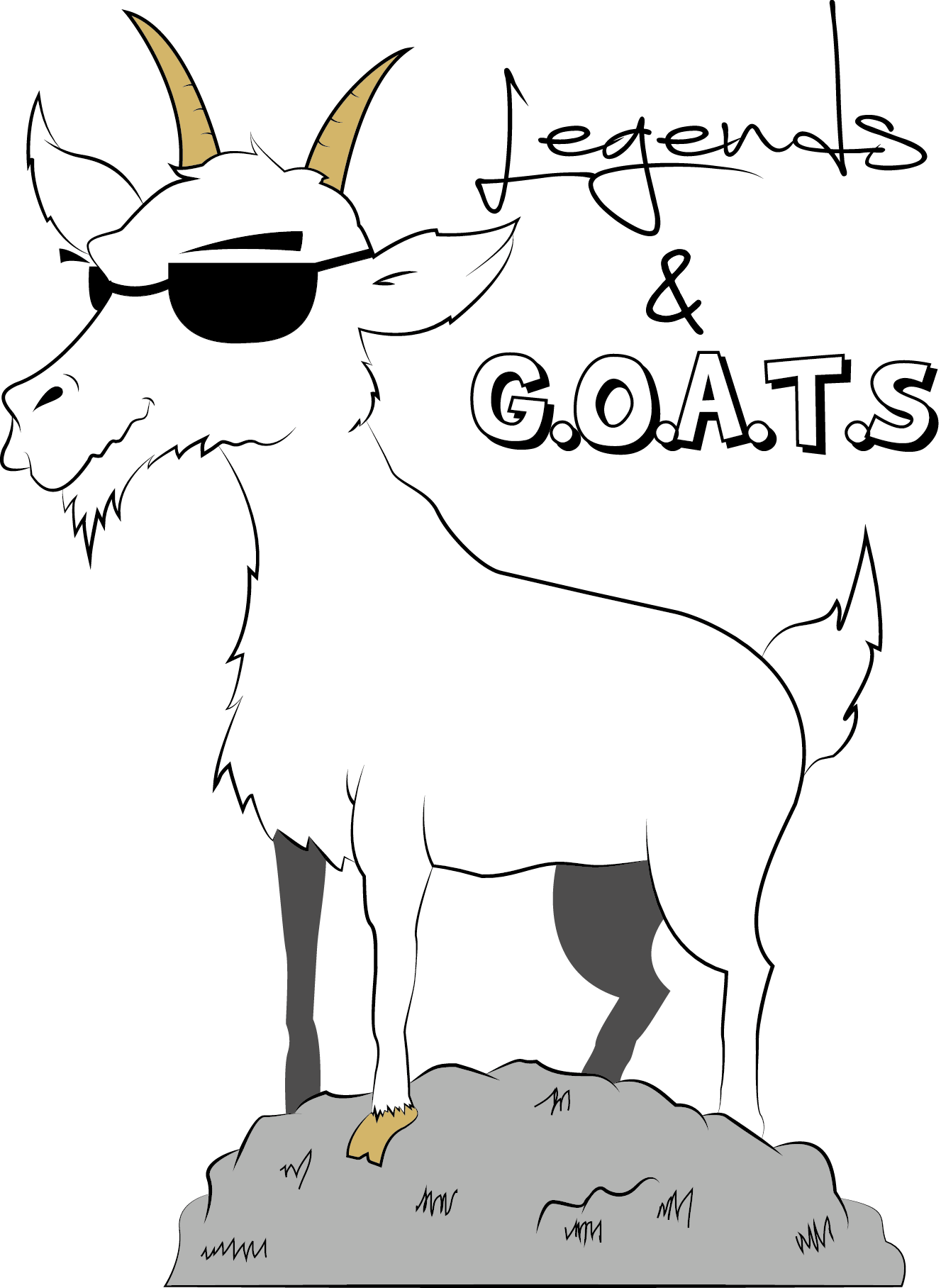 Drawing Goats Person Picture Library Download - Drawing (1327x1816), Png Download