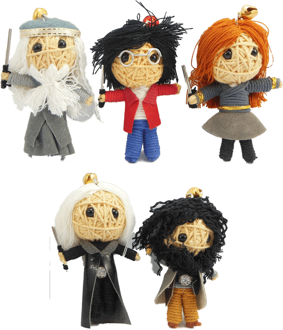 Harry Potter Set Of - String Doll Harry Potter (1340x1500), Png Download