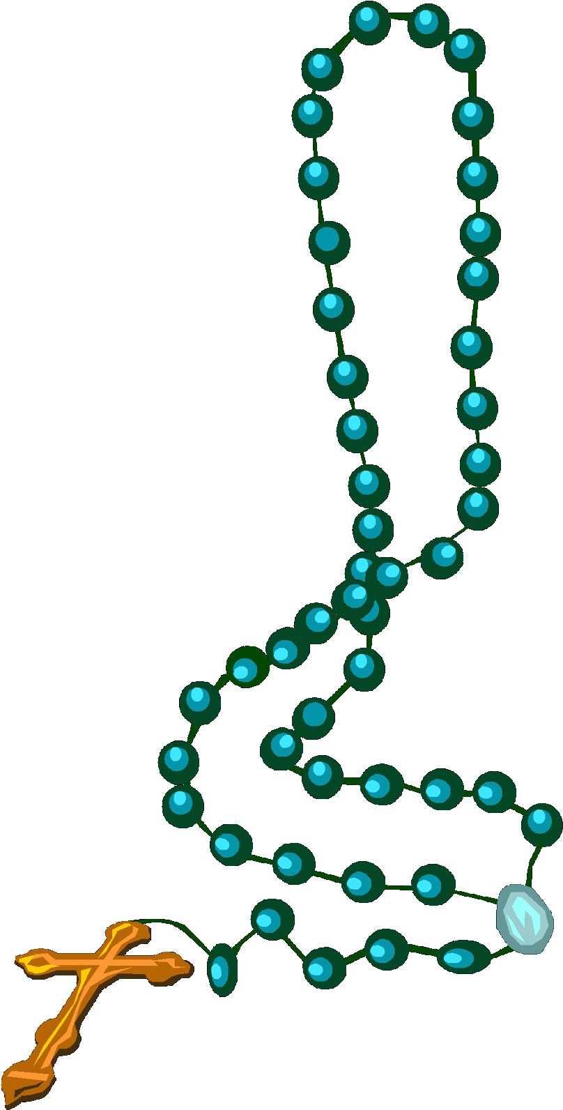 Terço Em Png Vetorizado - Rosary Clipart Transparent Background (810x1600), Png Download
