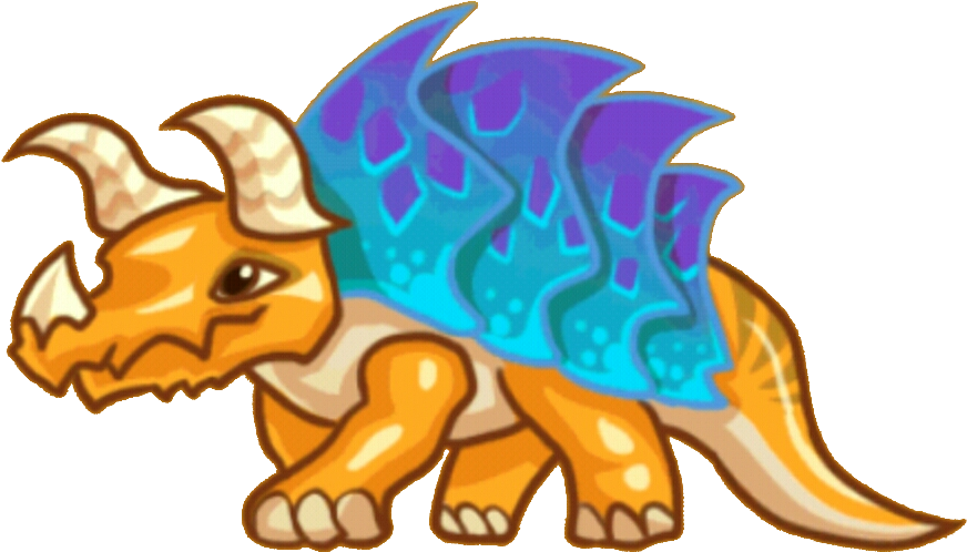 Hemlocktriceratops - Dragon Evolution World (899x543), Png Download