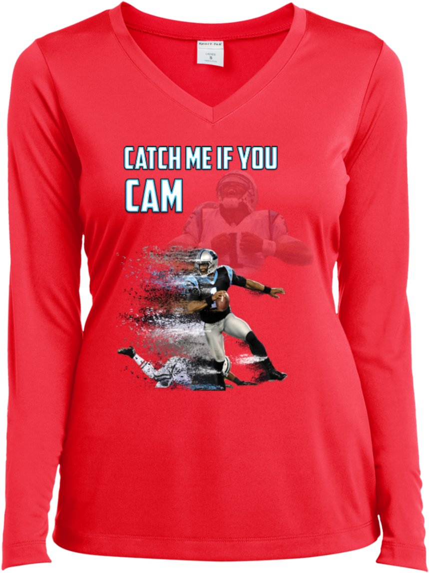 Cam Newton Panthers Custom Designed Fan Ladies Long - Arizona Cardinals Ladies Long Sleeve (1155x1155), Png Download