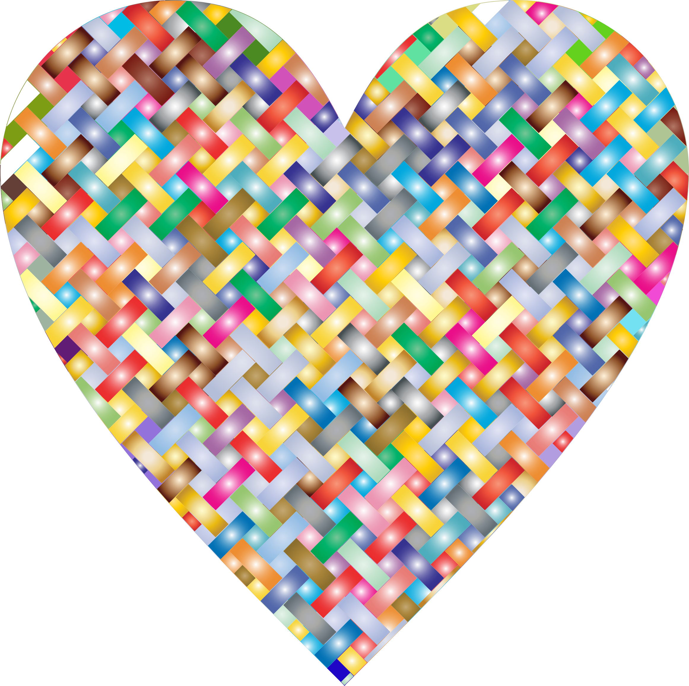 This Free Icons Png Design Of Colorful Heart Lattice (2322x2310), Png Download