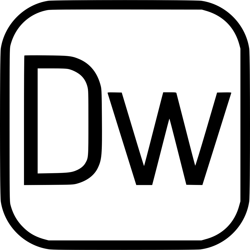 Png File Svg - Dreamweaver Icon Vector (980x980), Png Download