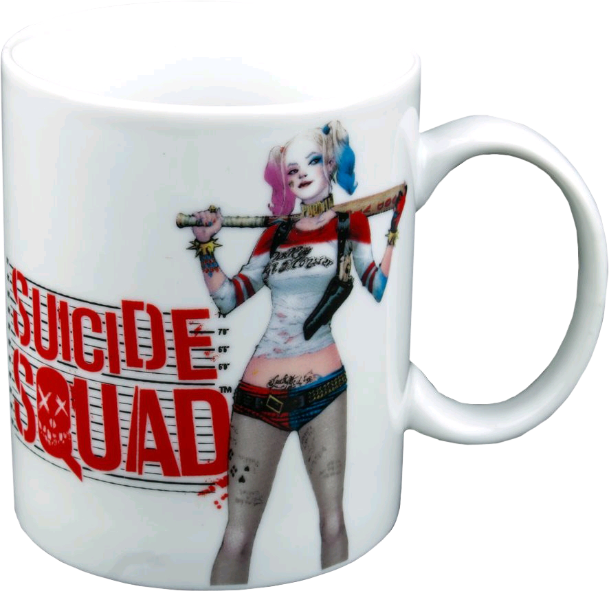 Harley Quinn Coffee Mug - Suicide Squad - Harley Quinn Mug (886x860), Png Download