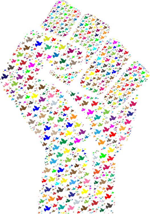 Raised Fist Computer Icons Love Fist Bump - Fist Of Black Love (527x750), Png Download