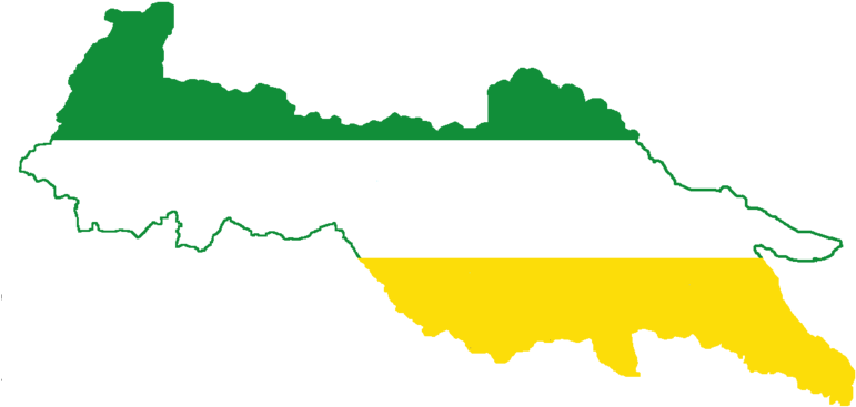 Flag-map Of Sucumbios (800x413), Png Download