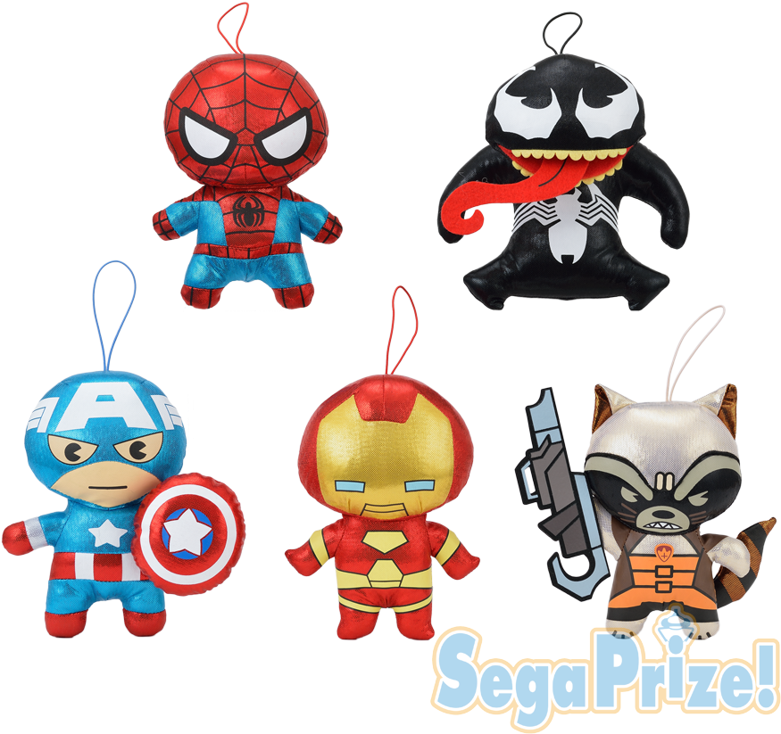 Marvel <br>kawaii Art Collection メタリック生地 - Marvel Kawaii Art Collection Spider-man Plush Toy (1000x1000), Png Download