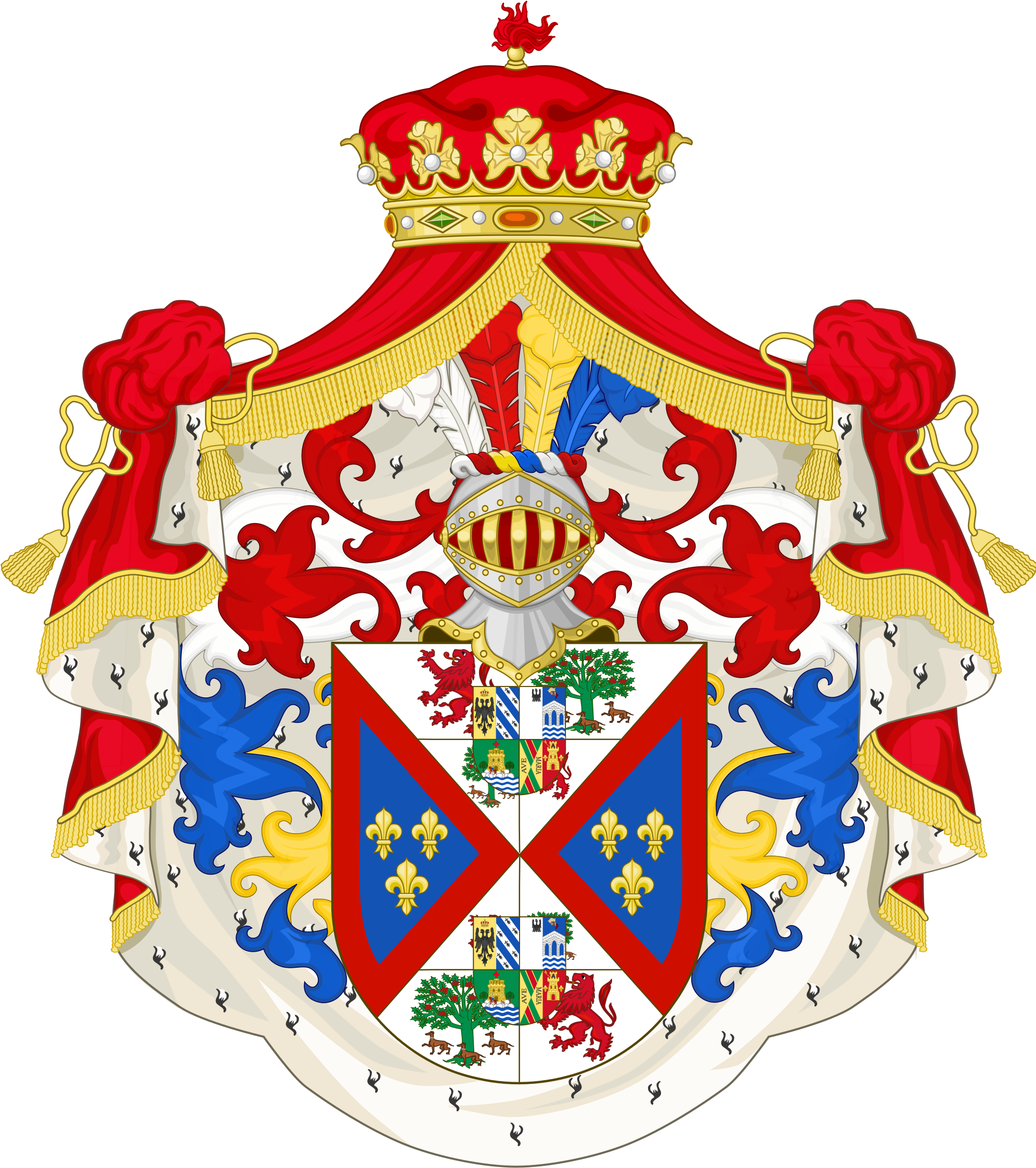 Open - Coat Of Arms Marichalar (2000x2276), Png Download