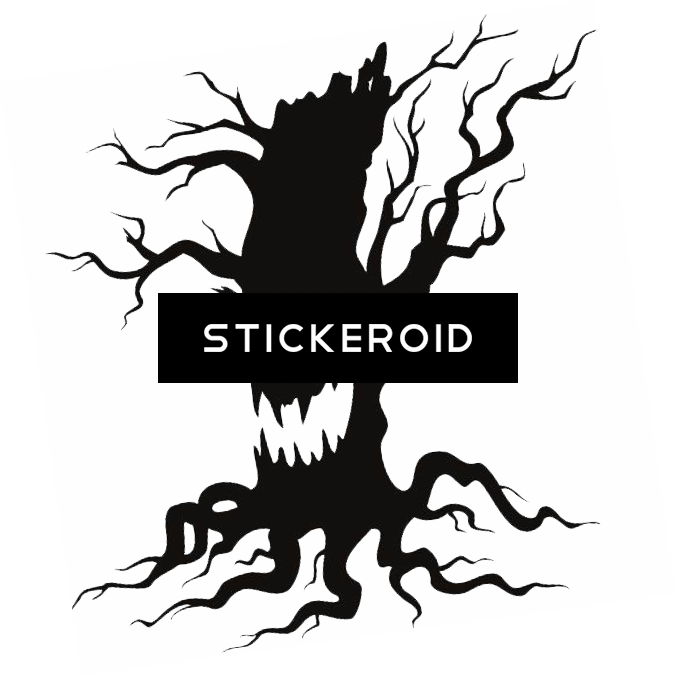 Halloween Tree - Halloween Spooky Trees (676x677), Png Download