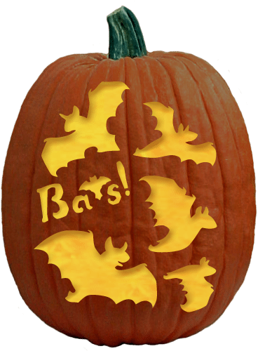 And More Bats Pumpkin Carving Pattern - Jack-o'-lantern (1200x630), Png Download