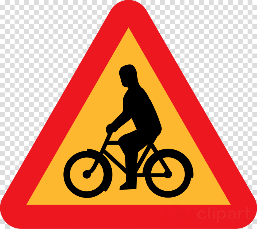 Bicycle Sign Clipart Bicycle Signs Traffic Sign - Cyclist Sign (900x800), Png Download