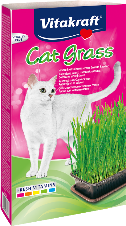 Vitakraft Cat Grass (417x741), Png Download