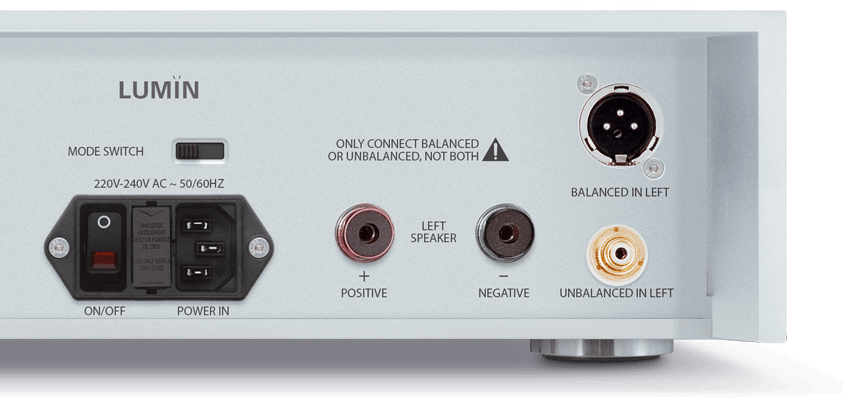 Lumin Amp Rear - Lumin X1 Amp (843x400), Png Download