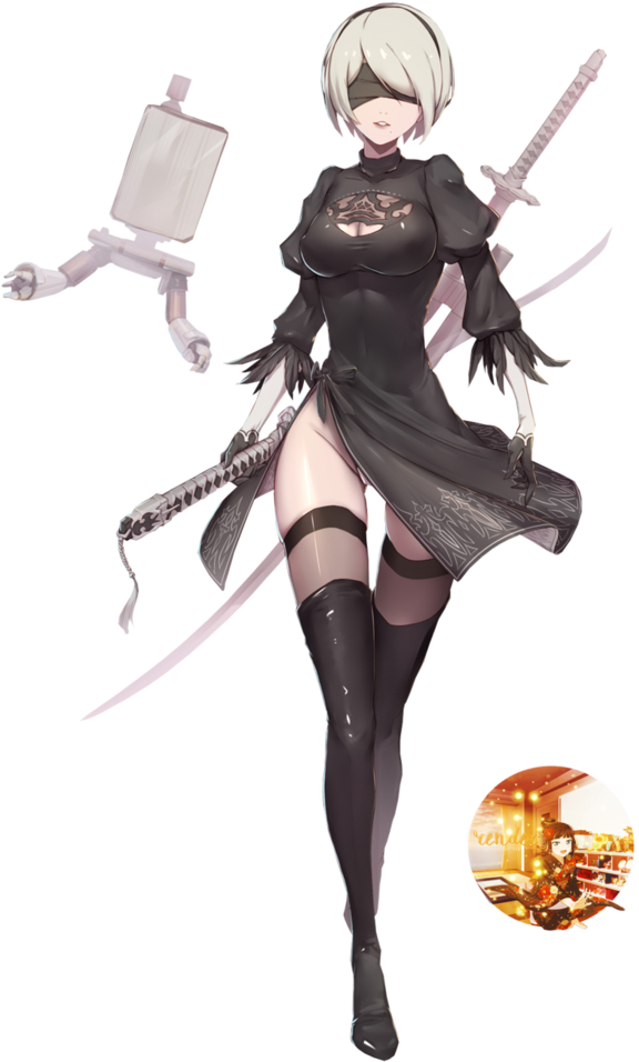 2b Png - Nier Automata 9s Sword (752x1063), Png Download