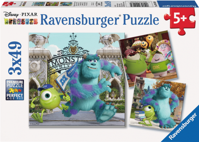 Mike And Sully - Ravensburger Puzzle: Mike And Sully (640x640), Png Download
