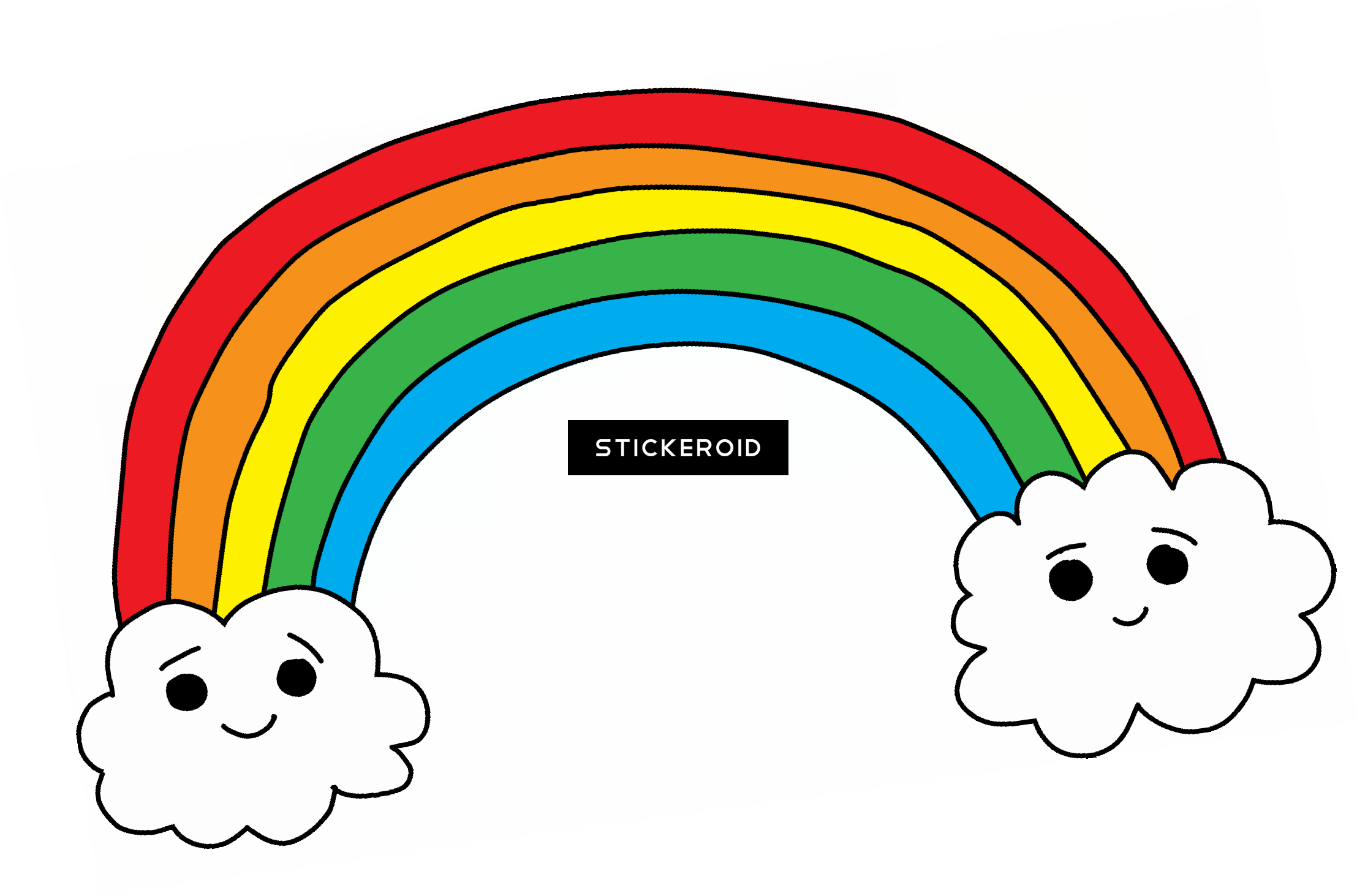 Rainbow - Rainbow Png Cartoon (2215x1463), Png Download