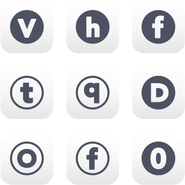 Encircled Icon In Style Flat Rounded Square Blue Gray - England Outlets (660x660), Png Download