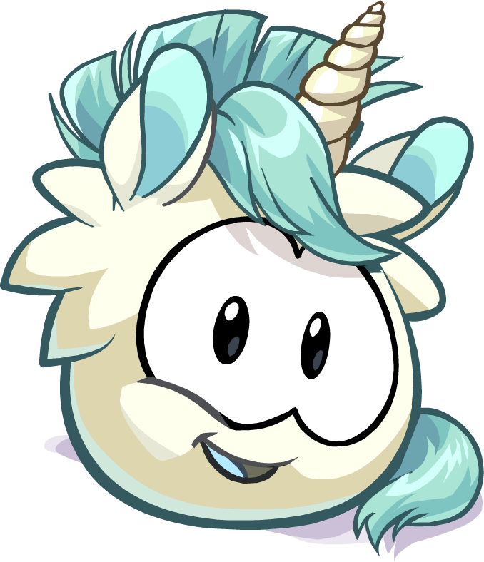 Unicorn - Imagens Do Club Penguin Puffles (678x788), Png Download