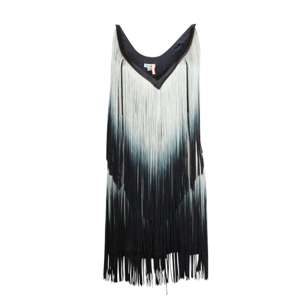Foley Corinna Gradient Fringe Dress - Cocktail Dress (620x620), Png Download