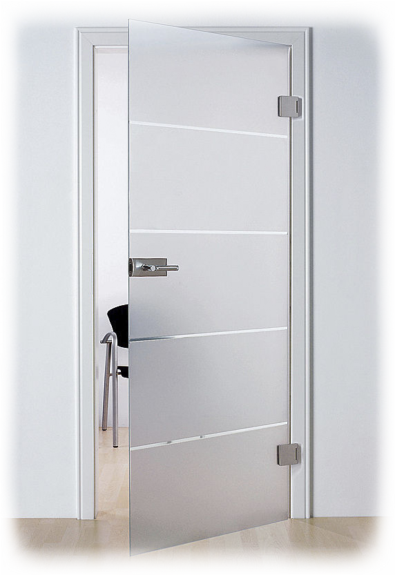 Puertas De Cristal Abatibles - Puerta De Cristal Templado (572x833), Png Download