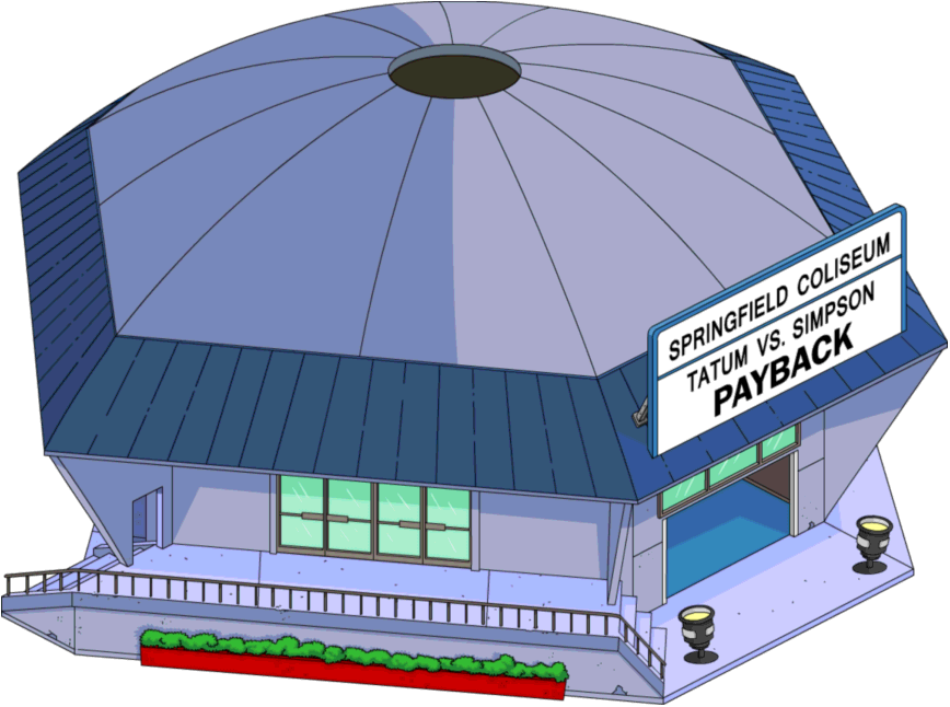 Springfield Coliseum - Simpsons Tapped Out Coliseum (868x646), Png Download