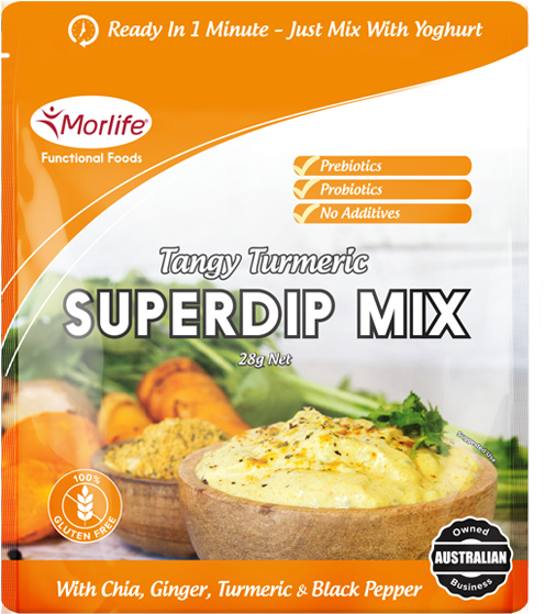 Tangy Turmeric Superdip Mix 28g - Morlife Superdip Mix 28g (4 Serves) : Tangy Turmeric (600x600), Png Download