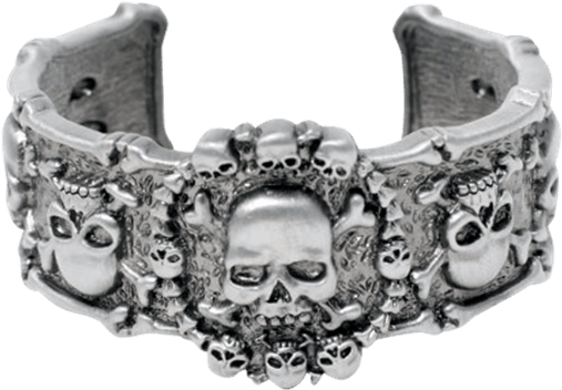 Skull And Crossbones Bracelet - "skull And Crossbones Bracelet" (555x555), Png Download